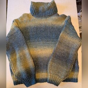 Old Navy Blue and Yellow Knit Sweater
